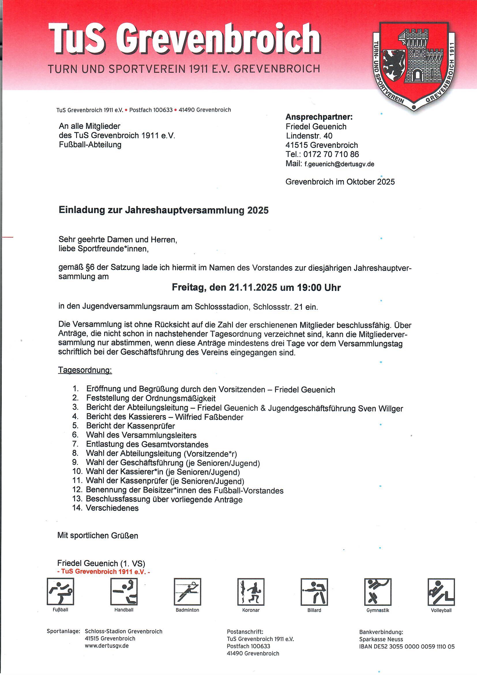 Einladung2025 JHV TuS Fussball