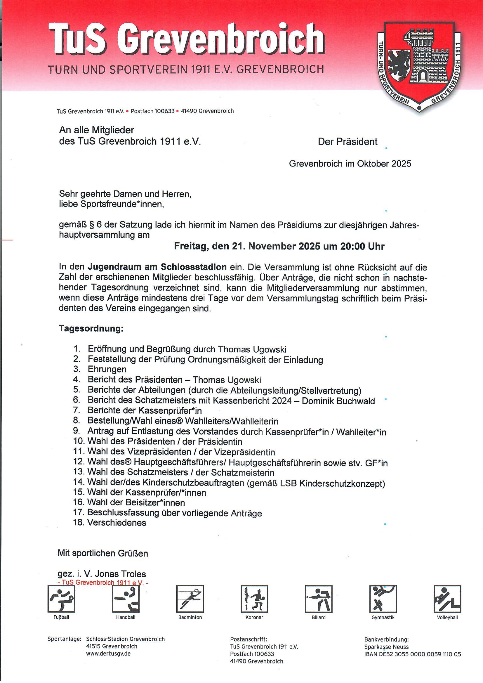 Einladung2025 JHV TuS Prasidium